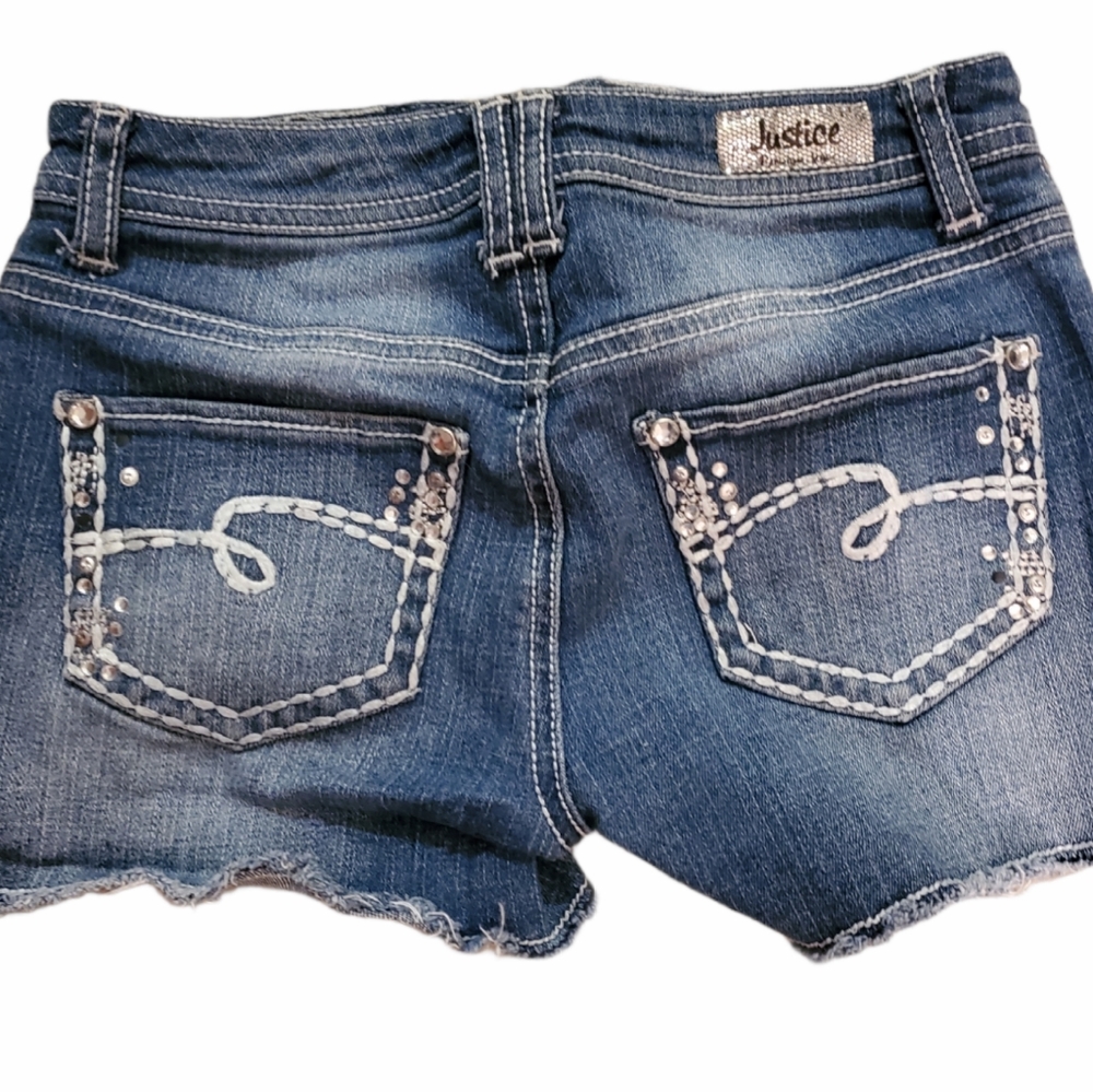 Justice Girls Denim Shorts 12